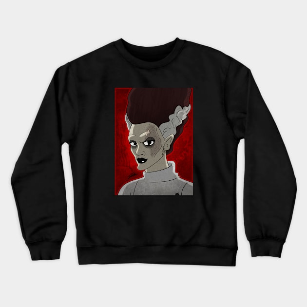 Bride of Frankenstein Crewneck Sweatshirt by Tuckerjoneson13